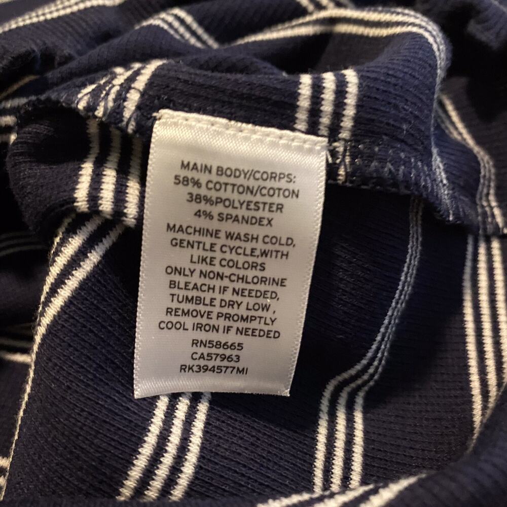 ABOUND Womens Size S ‘’Navy Evening Nantucket’’ Striped Top. NWT - Picture 7 of 8